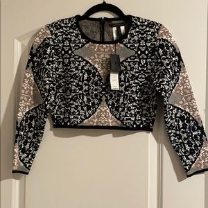 BCBG crop sweater